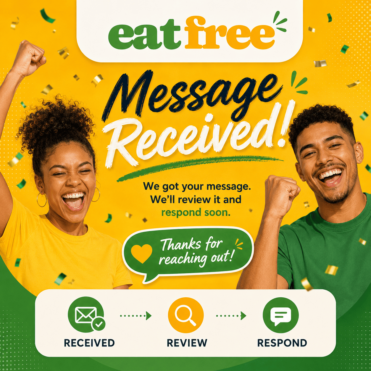 EatFree message received notification